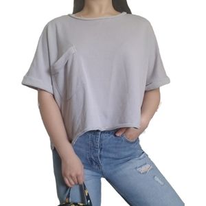 Oversized Betsey Johnson Grey T-Shirt